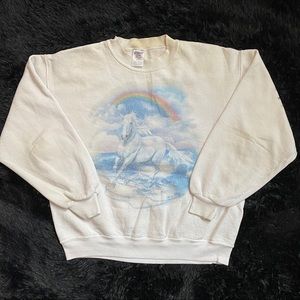 Vintage unicorn sweater size large